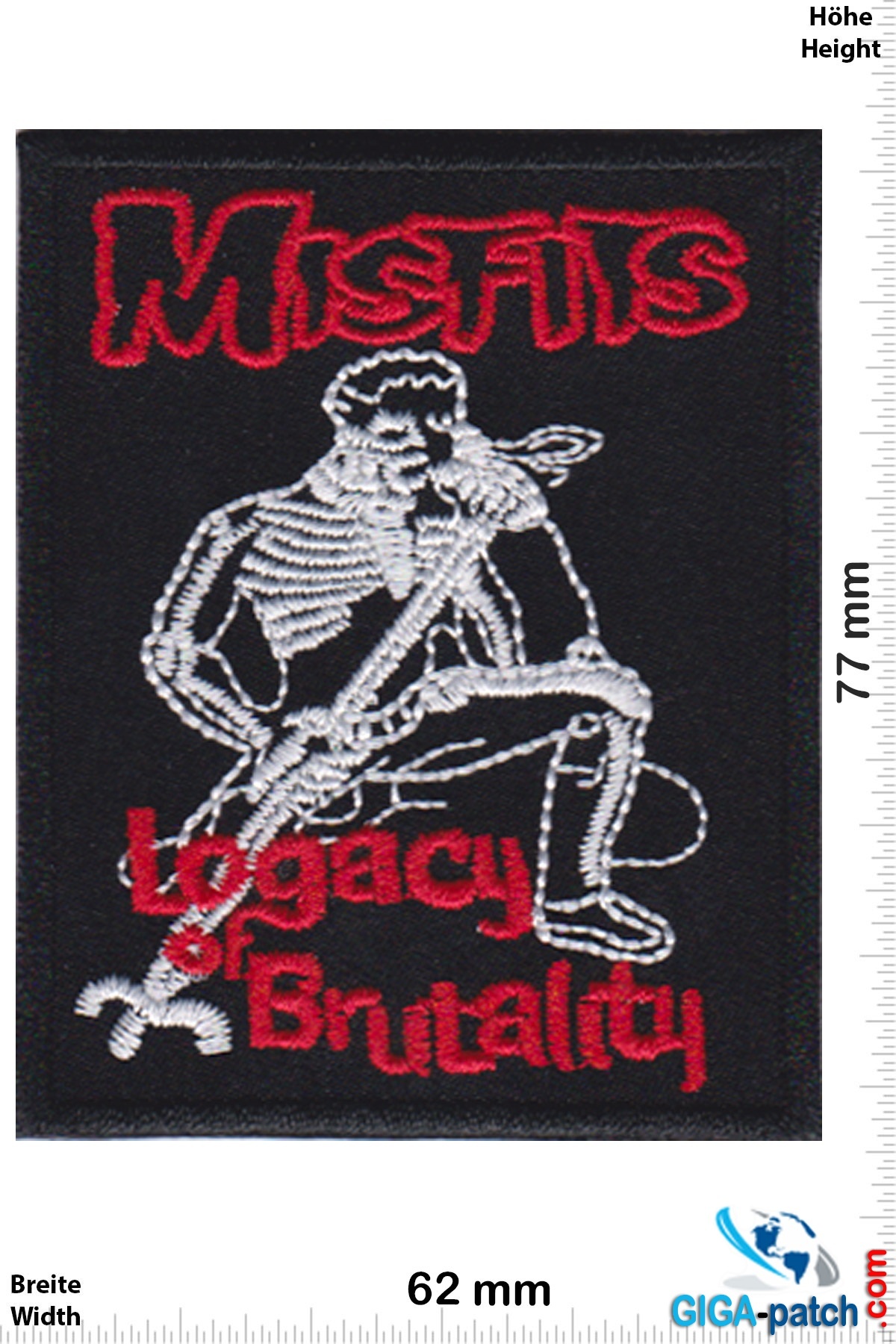 Misfit - Misfits - Legacy of Brutality- Patches -Back-patch