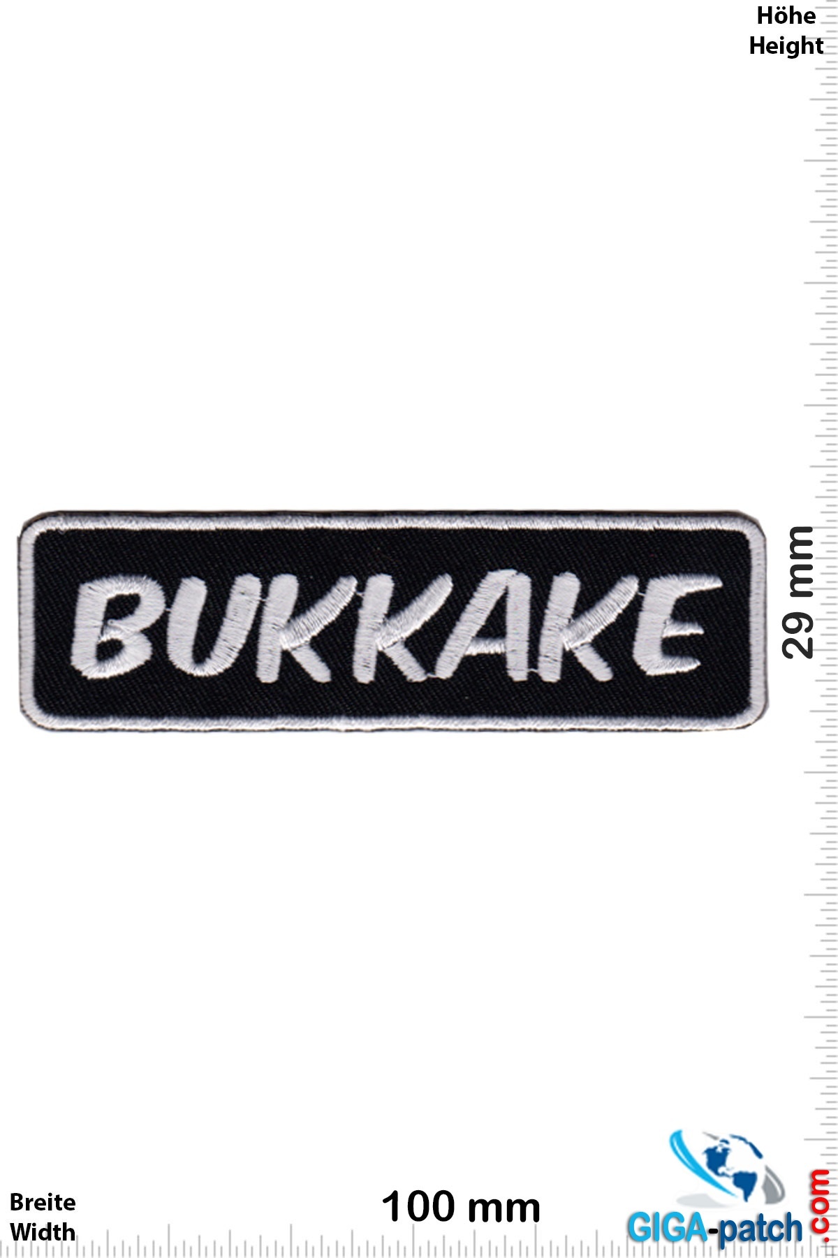 Sex - Bukkake- Patch - Back Patches