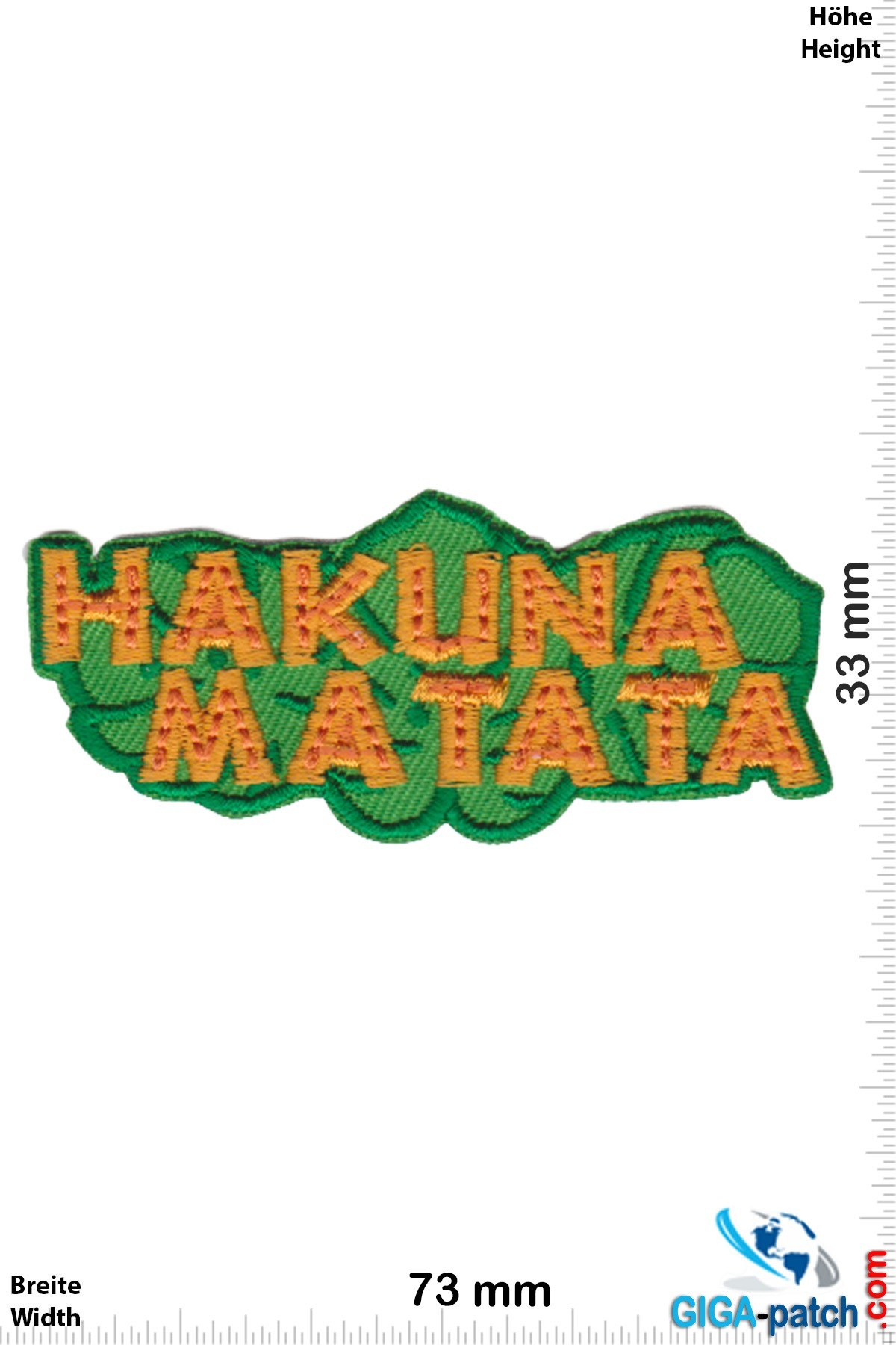 Konig Der Lowen Hakuna Matata Lion King Patch Back Patches Patch Keychains Stickers Giga Patch Com Biggest Patch Shop Worldwide