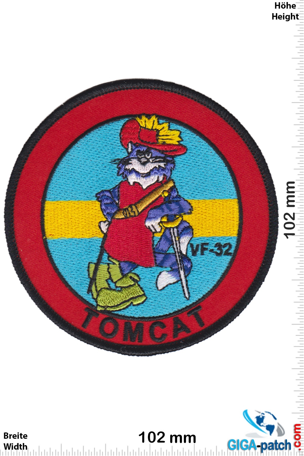 U.S. Navy US NAVY VF-32 TOMCAT FIGHTER SQUADRON PATCH - HQ