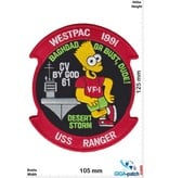 U.S. Navy CV-61 USS RANGER - BART SIMPSON WESTPAC 1991 CRUISE- HQ