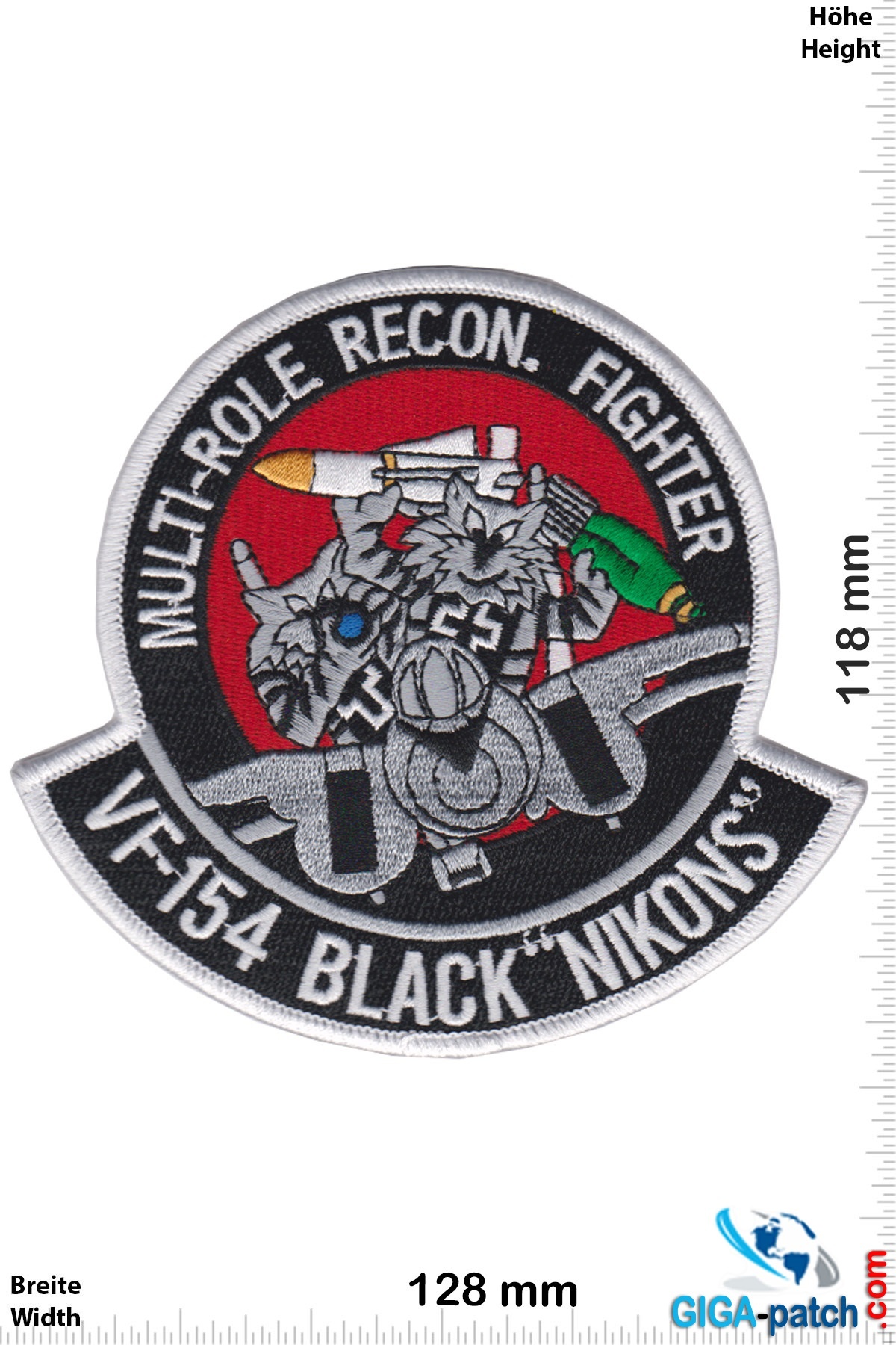 U.S. Navy VF-154 Multi-Role Recon. Fighter - BLACK KNIGHTS - BLACK "NIKONS" - HQ