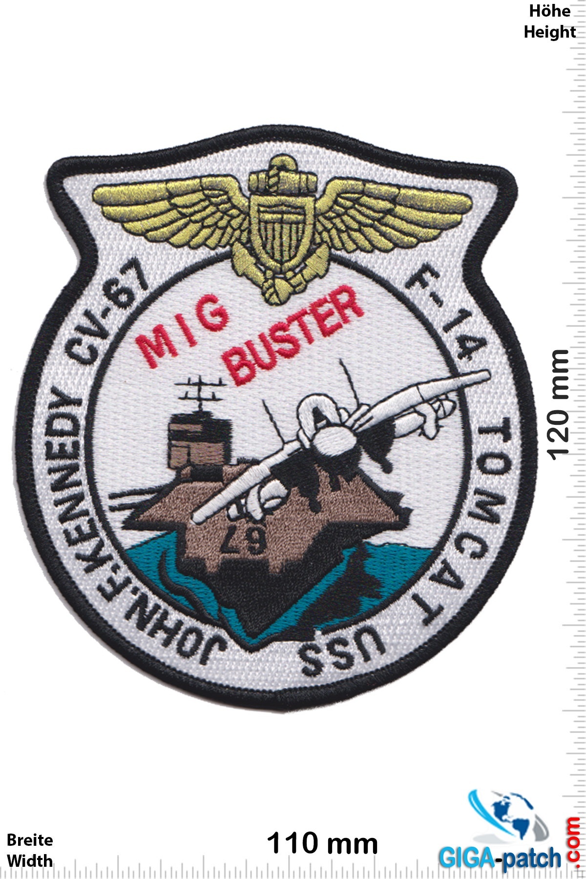 U.S. Navy USN F-14 MIG BUSTER - Tomcat - JFK CV-67 - HQ