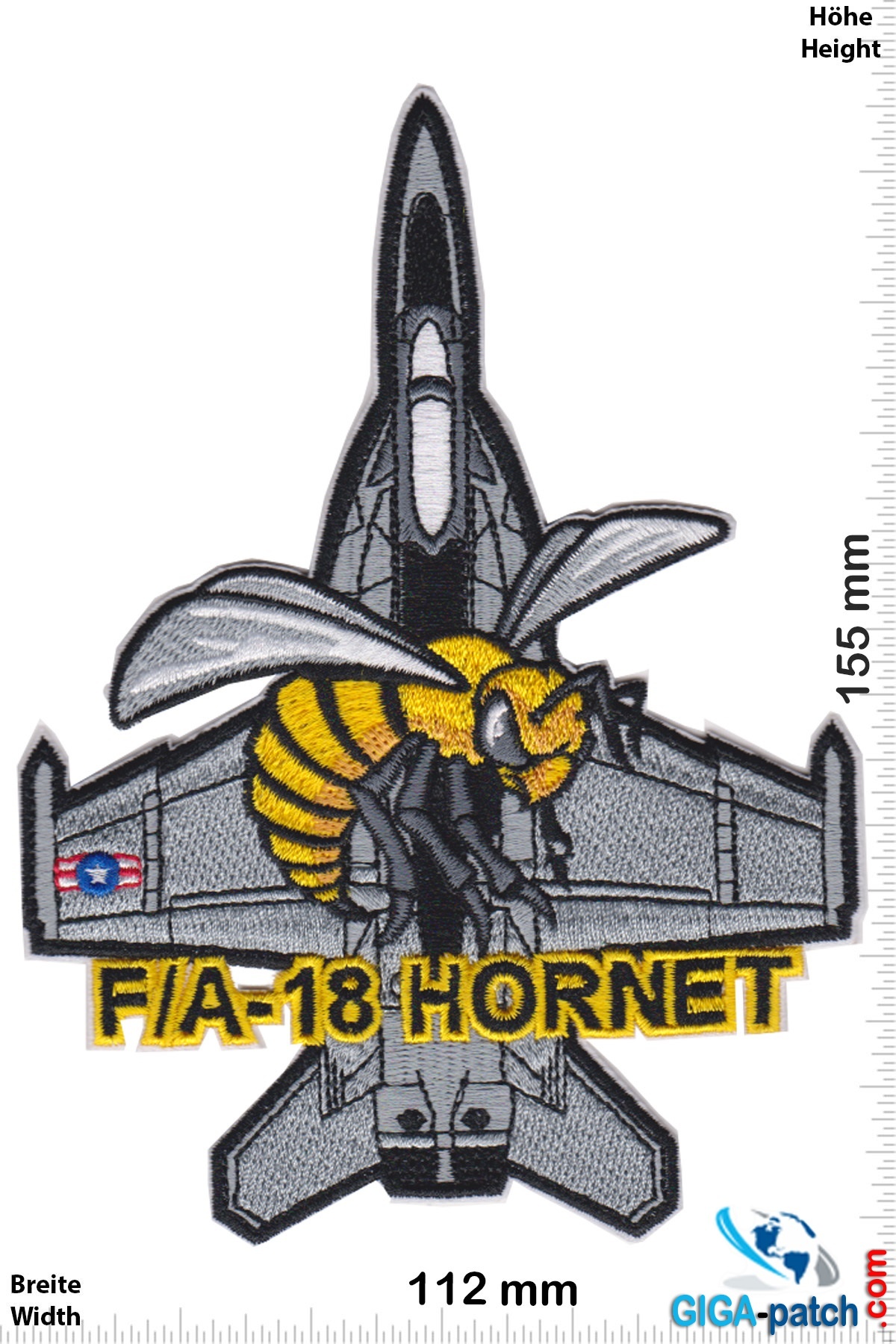 U.S. Navy - F/A -18 Hornet - HQ- Patch - Back Patches