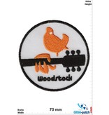 Woodstock Woodstock - guitar - bird - yellow