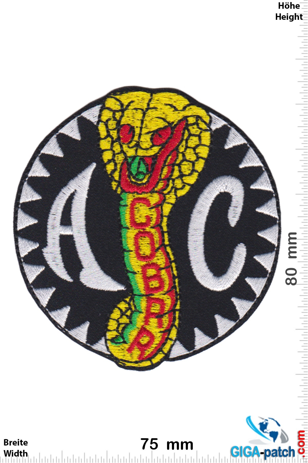 A421 Wappenschild Patch Aufnäher Toppa /Neu/ Ford 427 Cobra 9 3 CM 