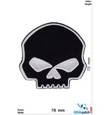 Totenkopf Skull - black silver