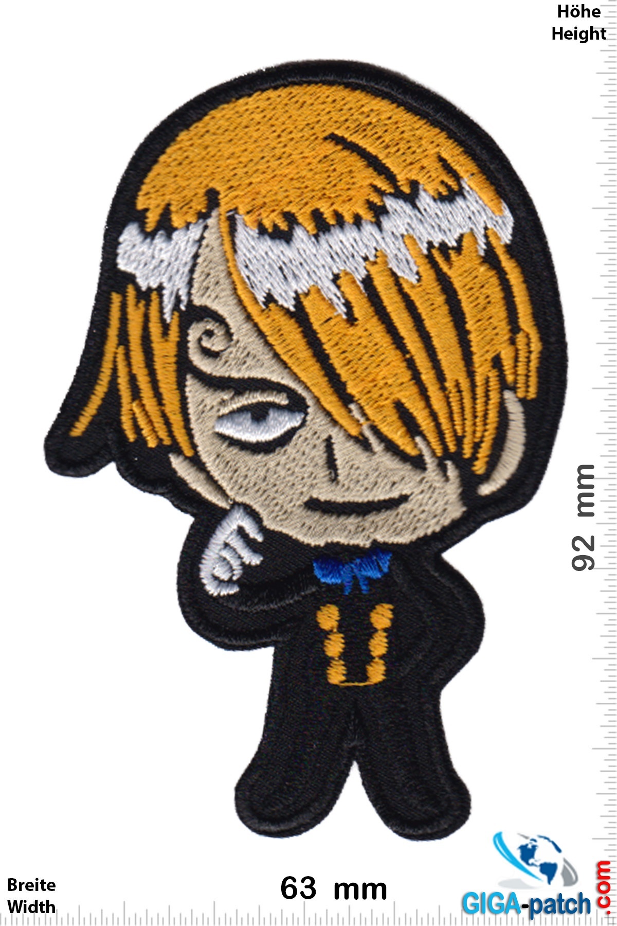 One Piece Sanji Vinsmoke Sanji Manga One Piece Patch Back Patches Patch Keychains Stickers Giga Patch Com Biggest Patch Shop Worldwide