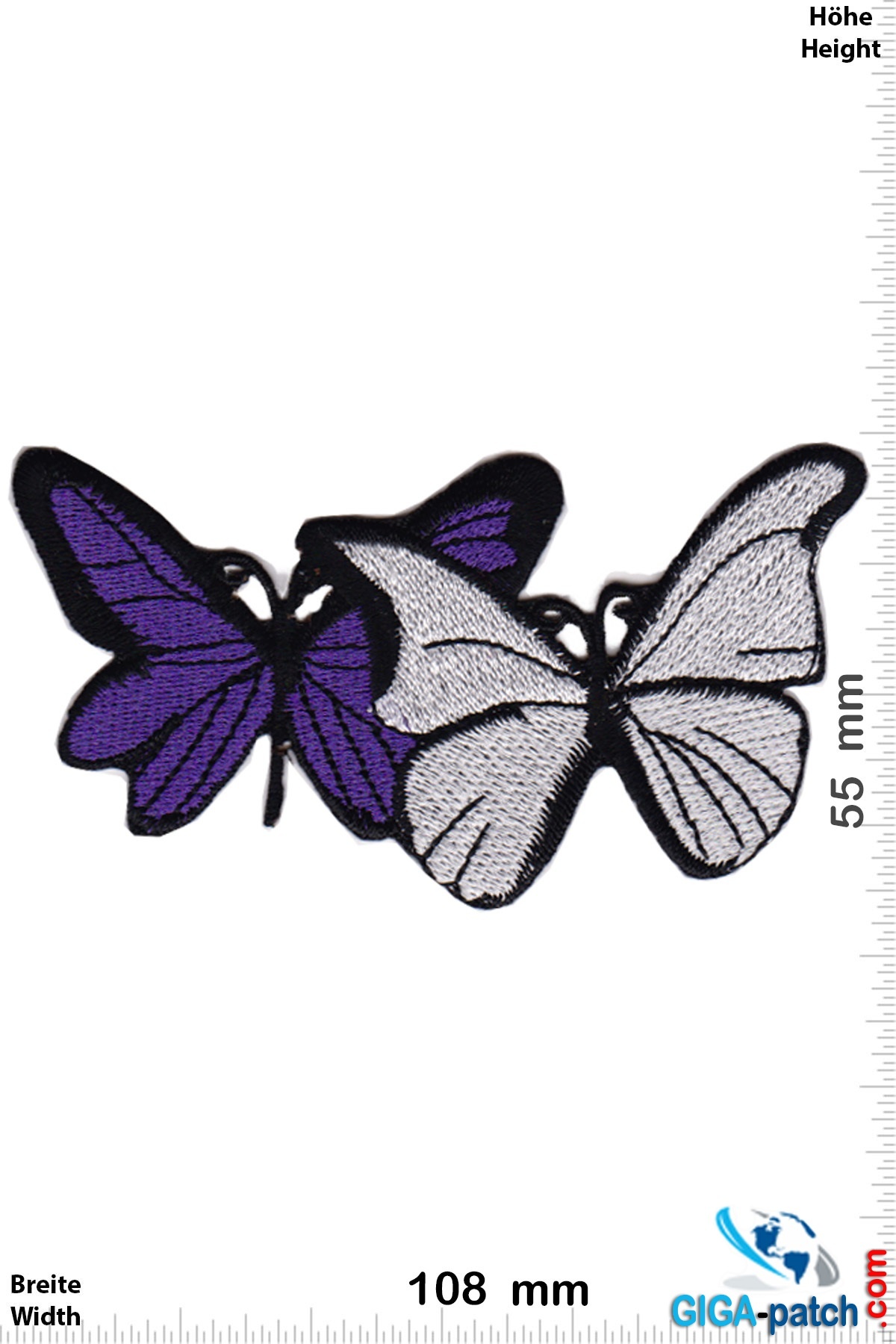 Schmetterling, Papillon, Butterfly Schmetterling -silver purple