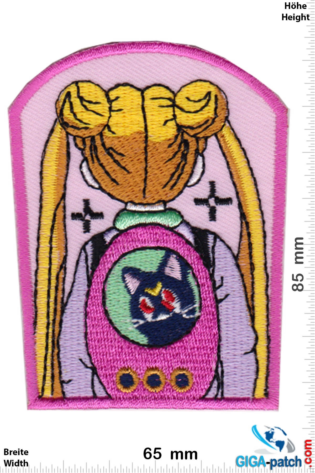 Download Sailor Moon Sailor Moon Cat Bag Manga Patch Back Patches Patch Keychains Stickers Giga Patch Com Biggest Patch Shop Worldwide