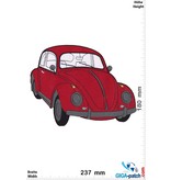 VW VW  Käfer - Bettle - rot-  23 cm