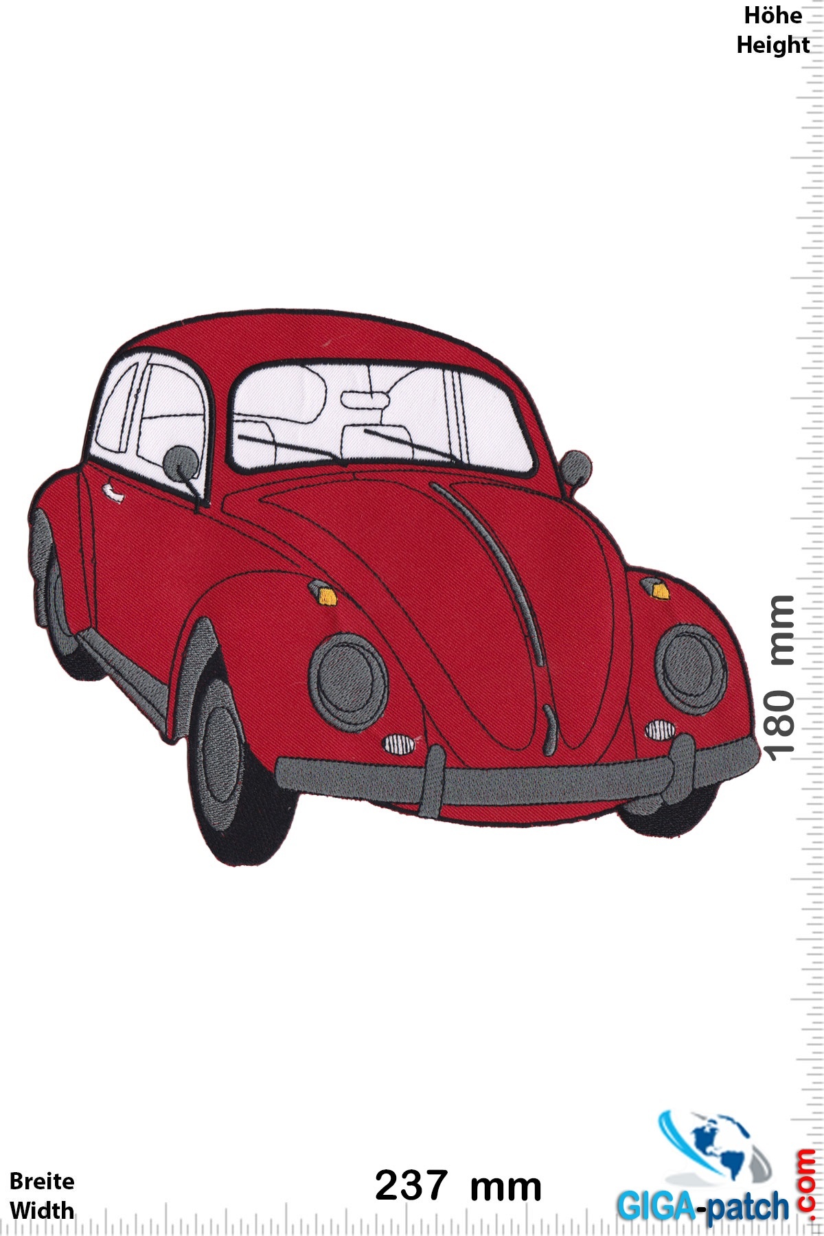 VW VW  Käfer - Bettle - rot-  23 cm