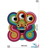 Inka Symbole- 3 eyes  - rainbow -  20 cm