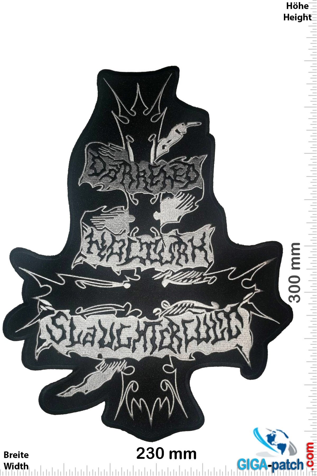 Darkened Nocturn Slaughtercult - Black-Metal-Band - 30 cm