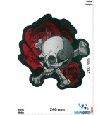 Totenkopf Totenkopf Rose - 26 cm