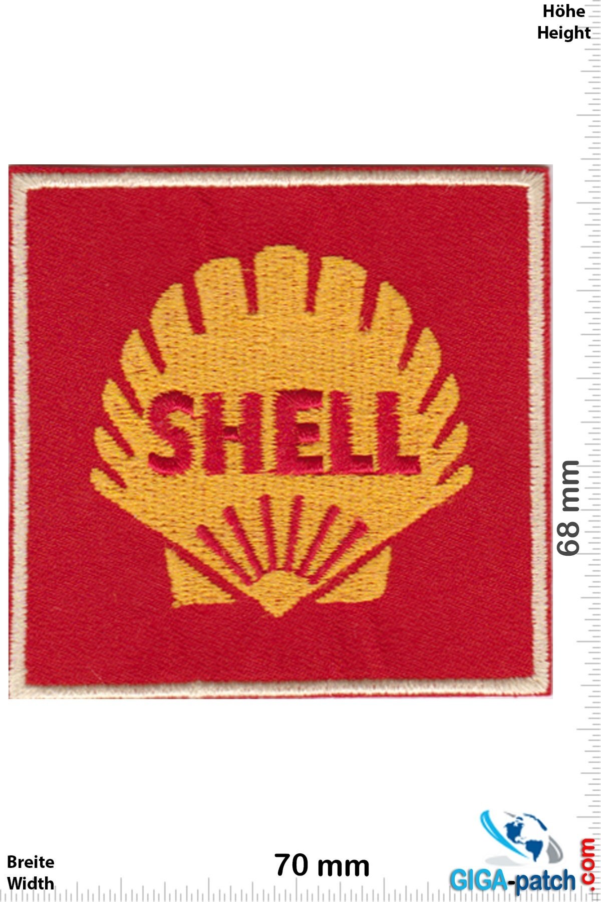 Shell SHELL - red gold