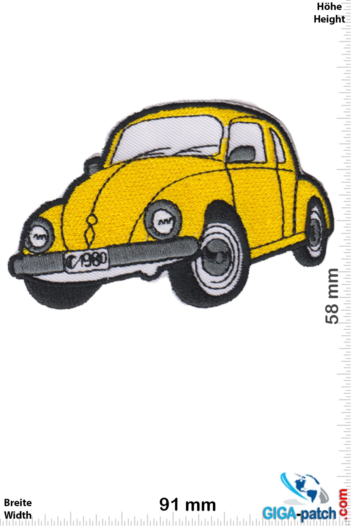 VW,Volkswagen VW Bettle - VW Käfer- yellow - 1980