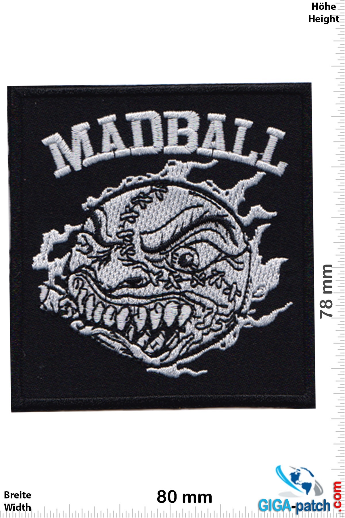 Madball Madball - Logo - Hardcore-Punk-Band- silver black