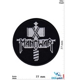 Manowar Manowar - silver back - round