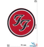 Foo Fighters Foo Fighters - US Rockband - silver black red round