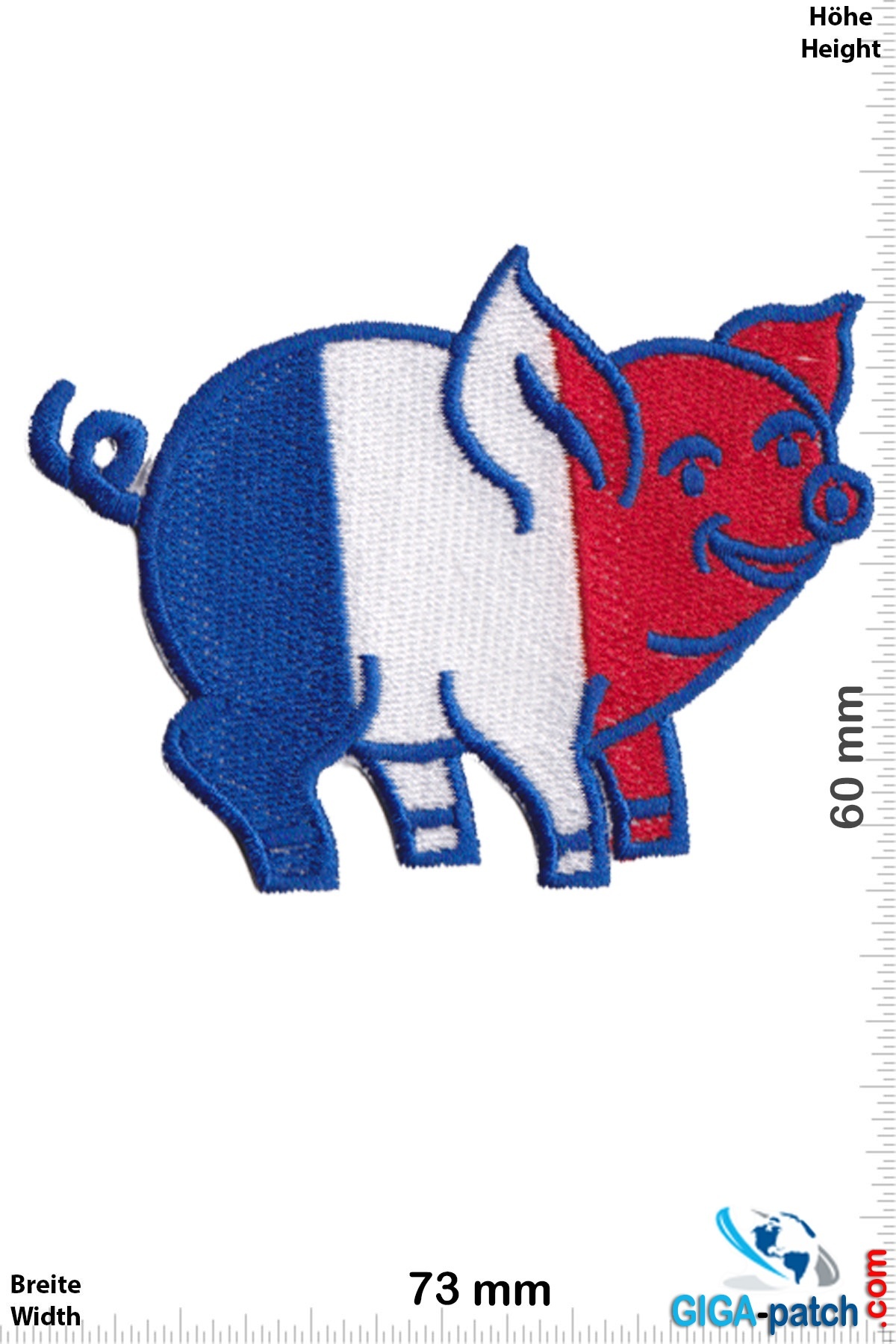 Frankreich, France France - piggy - flag