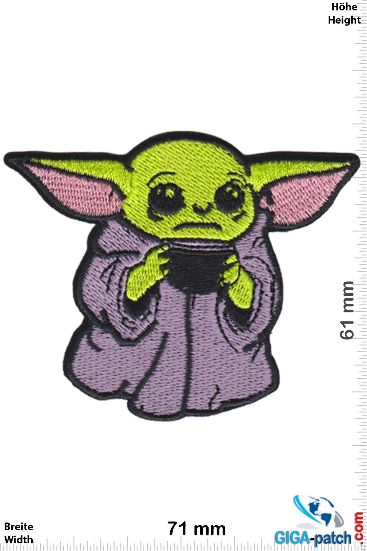 Star Wars - Baby Yoda - Star Wars- Patch - Back Patches - Patch Keychains  Stickers -  - Biggest Patch Shop worldwide