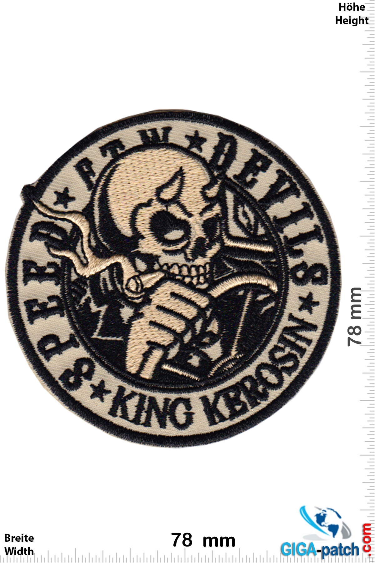 Hotrod - Speed FTW Devils - King Kerosin- Patch - Back Patches