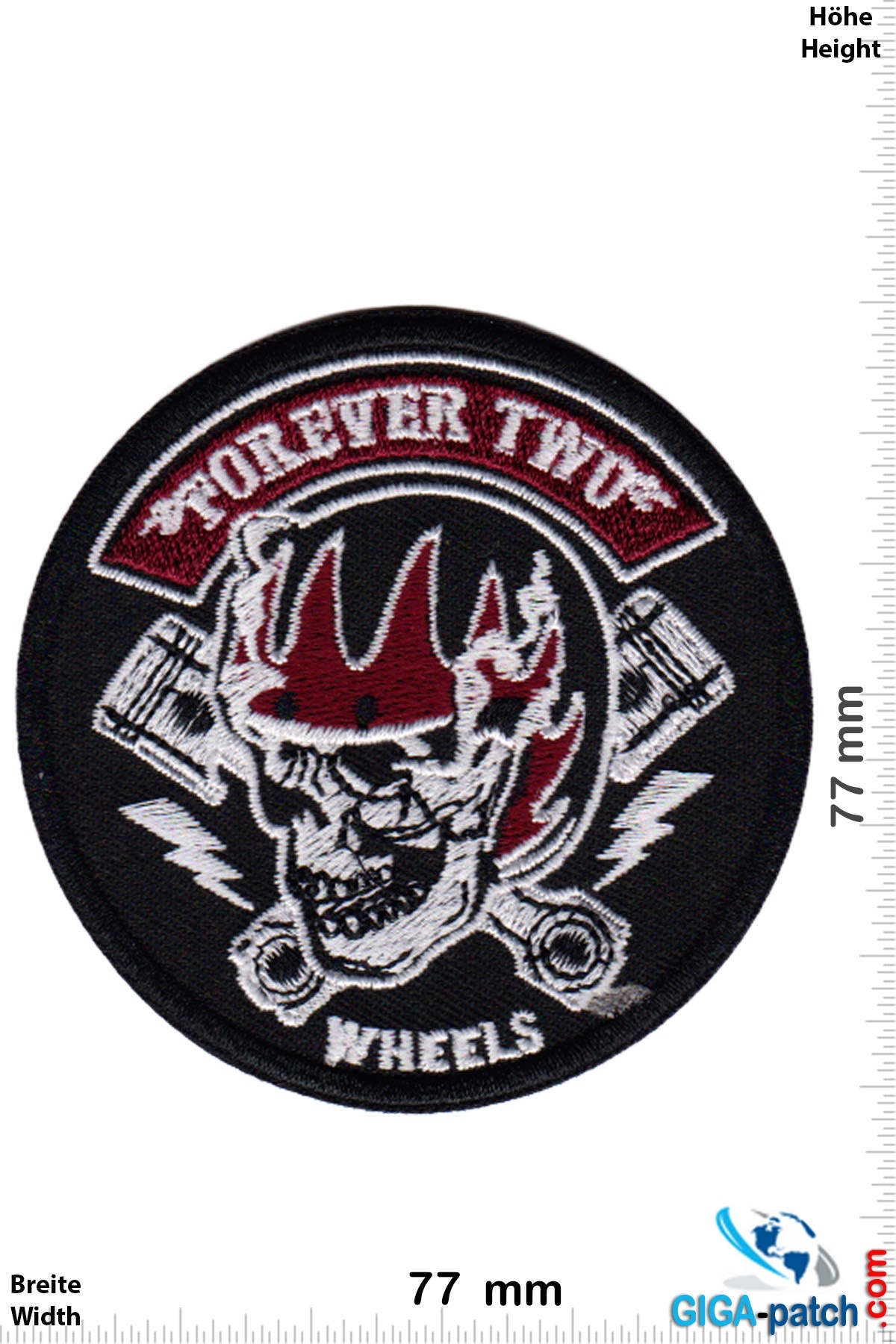 Totenkopf Forever Two Wheels - FTW - Helm - V