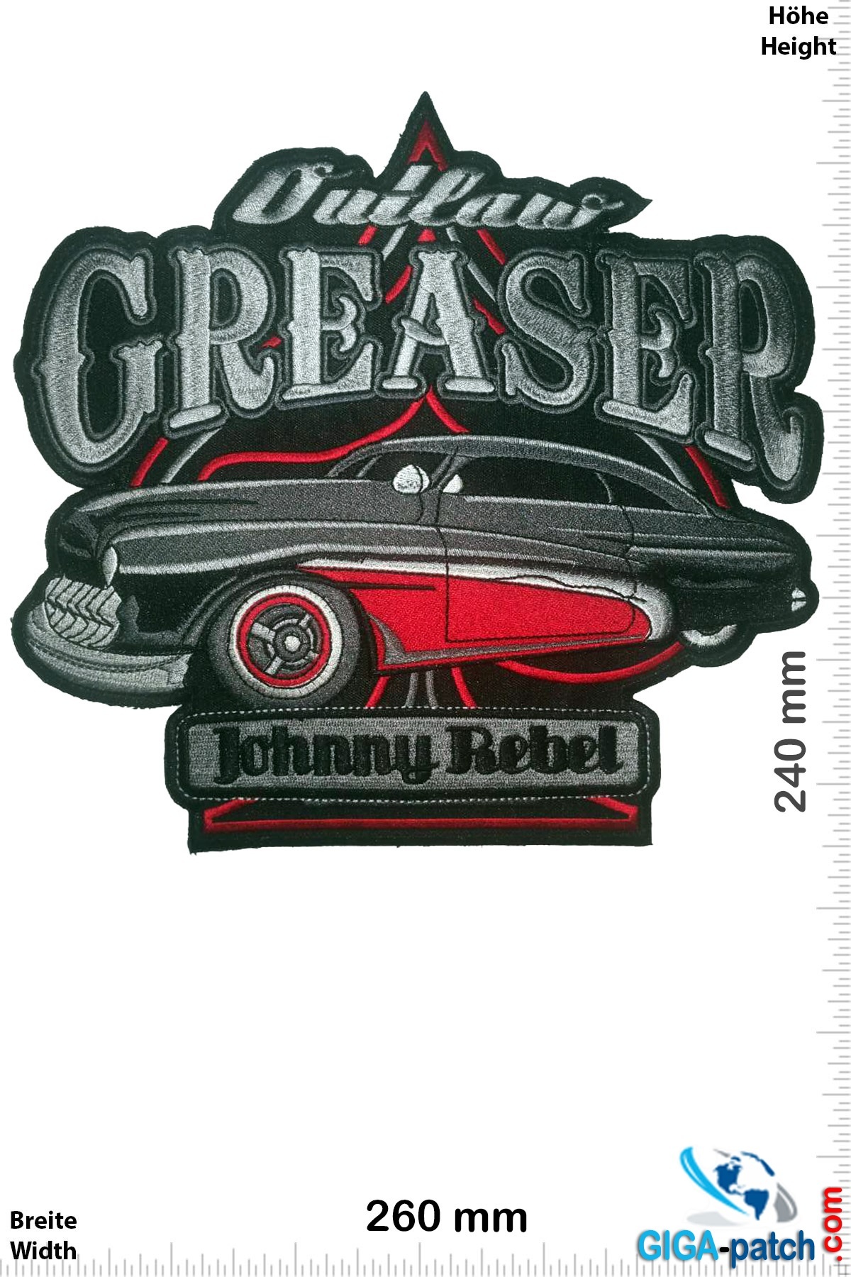 Hotrod Outlaw Greaser - Johnny Rebel -  26 cm