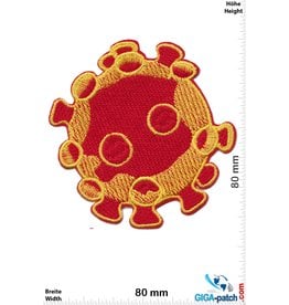 Corona Virus - Covid 19 - Virus red fat