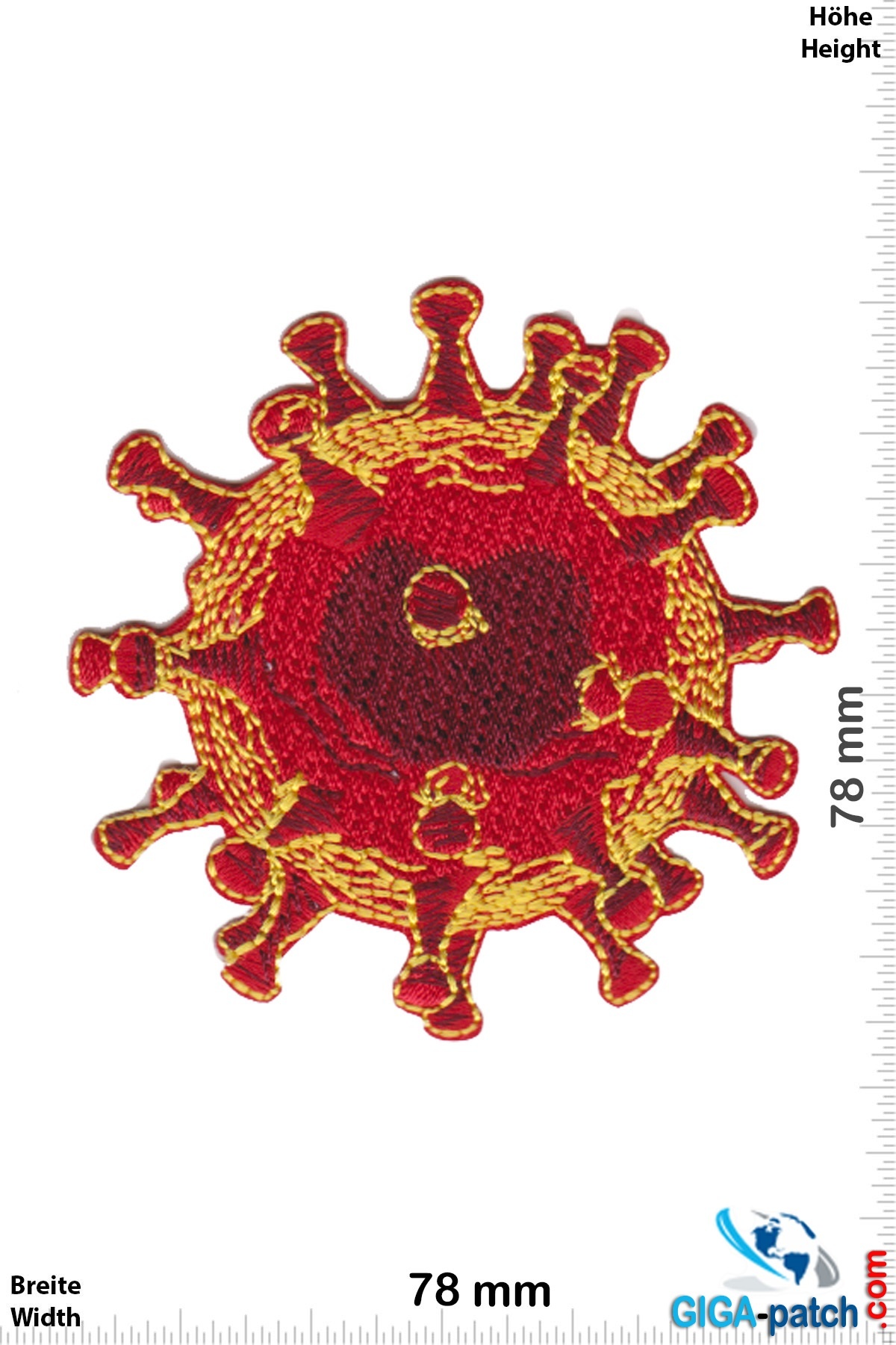 Corona Virus - Covid 19 - Virus red