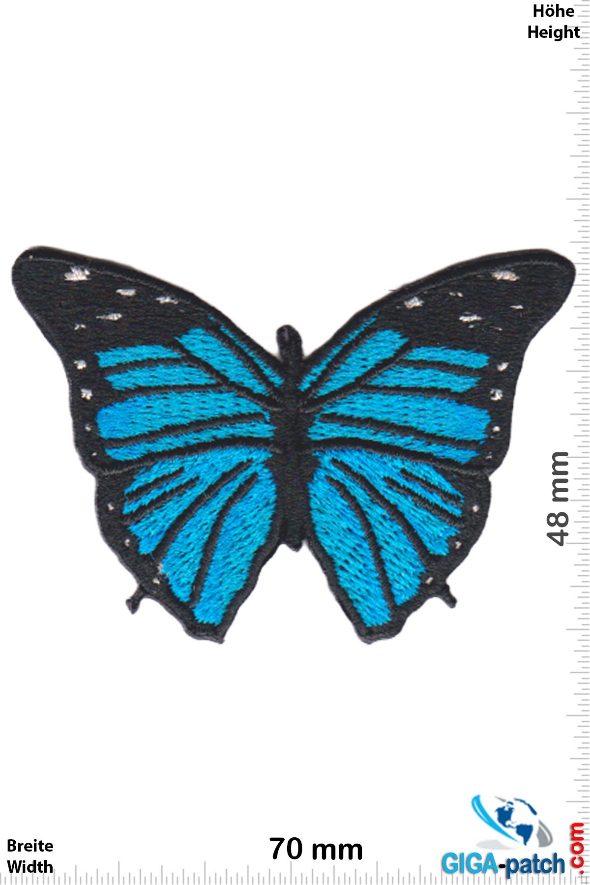 Schmetterling Schmetterling -blau schwarz