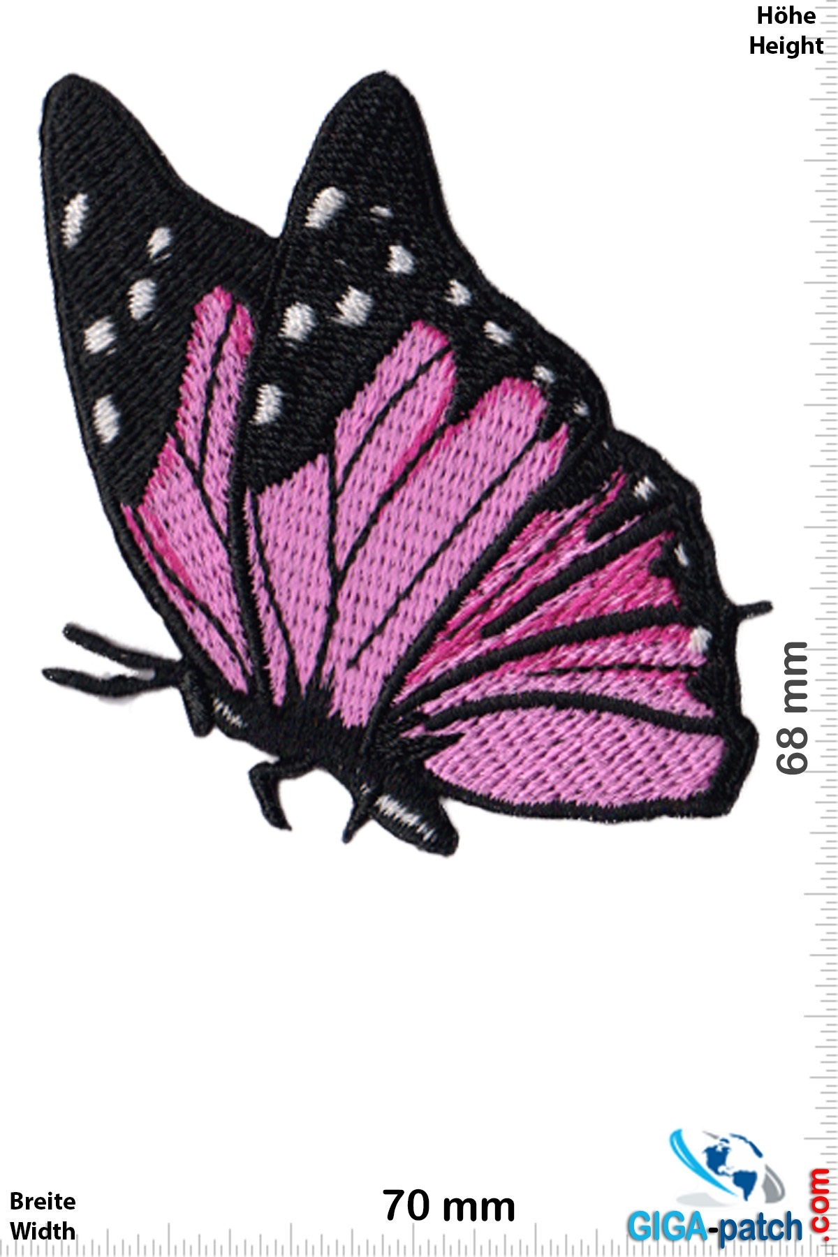 Schmetterling Butterfly - fly-pink black