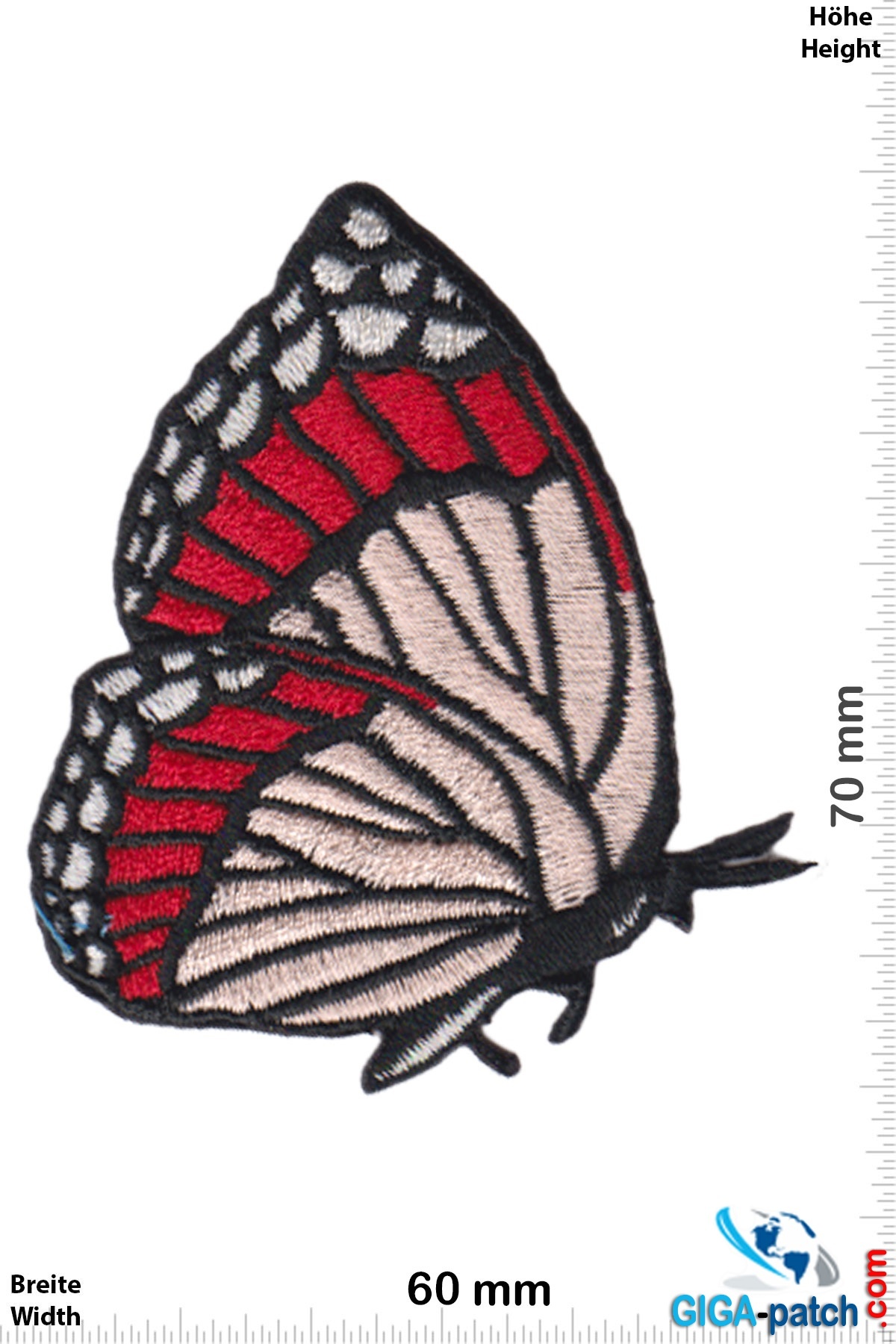 Schmetterling Butterfly - fly - red beige black