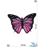 Schmetterling Butterfly -pink black