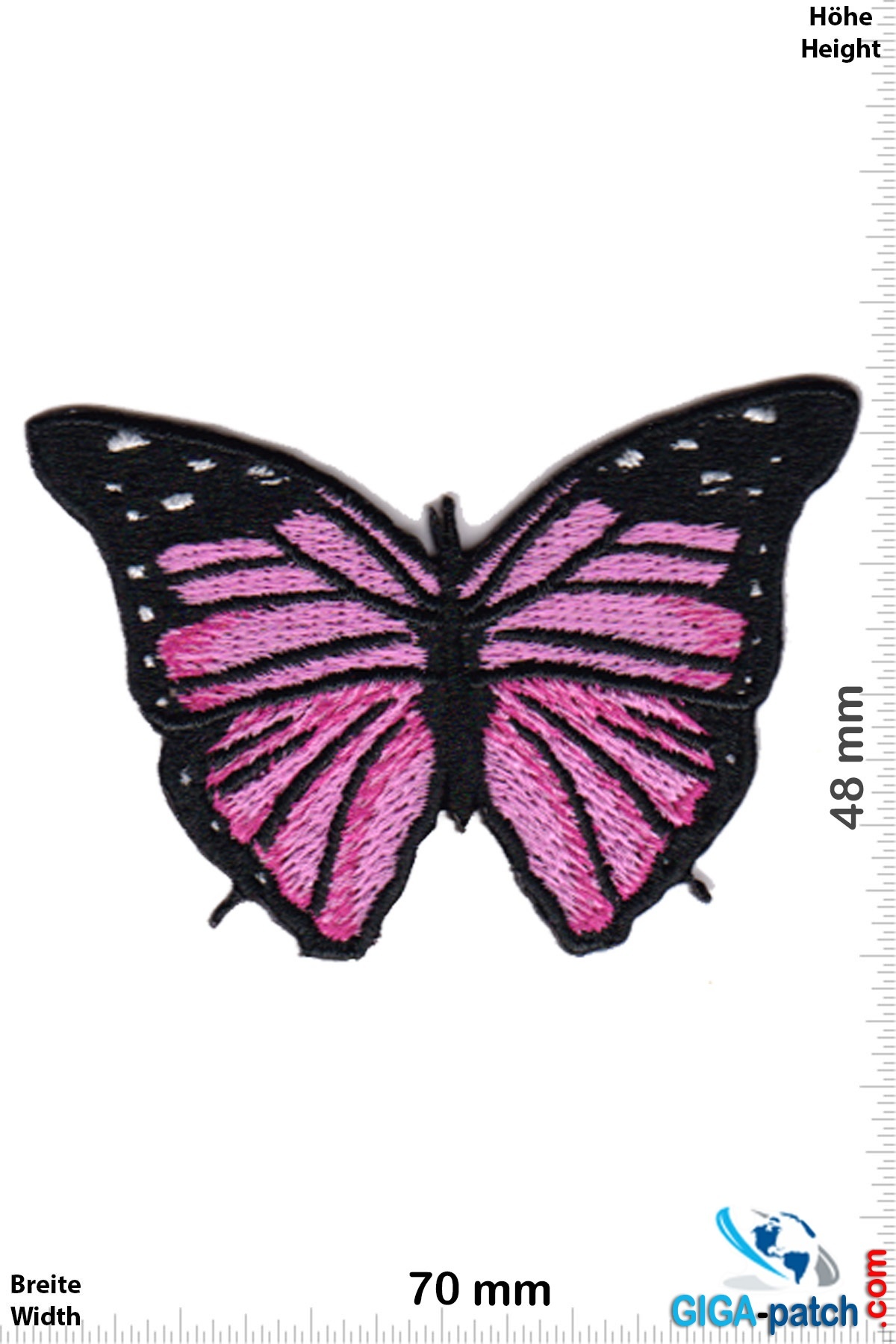 Schmetterling Schmetterling -pink schwarz