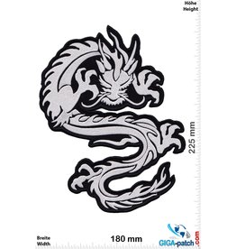 Drachen Drachen - Dragon - silver  - 22 cm