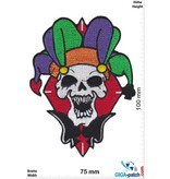 Totenkopf Joker skull - harlequin
