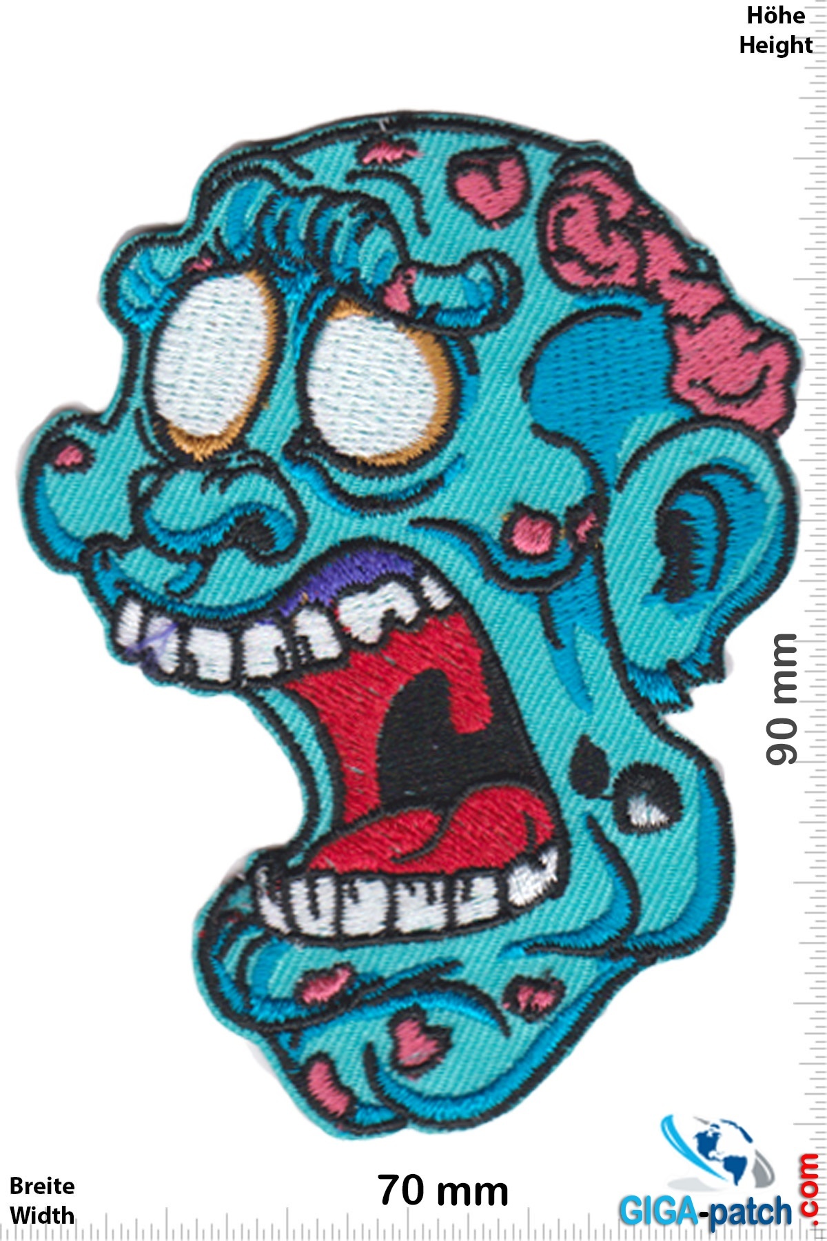 Zombie Zombie Head blue