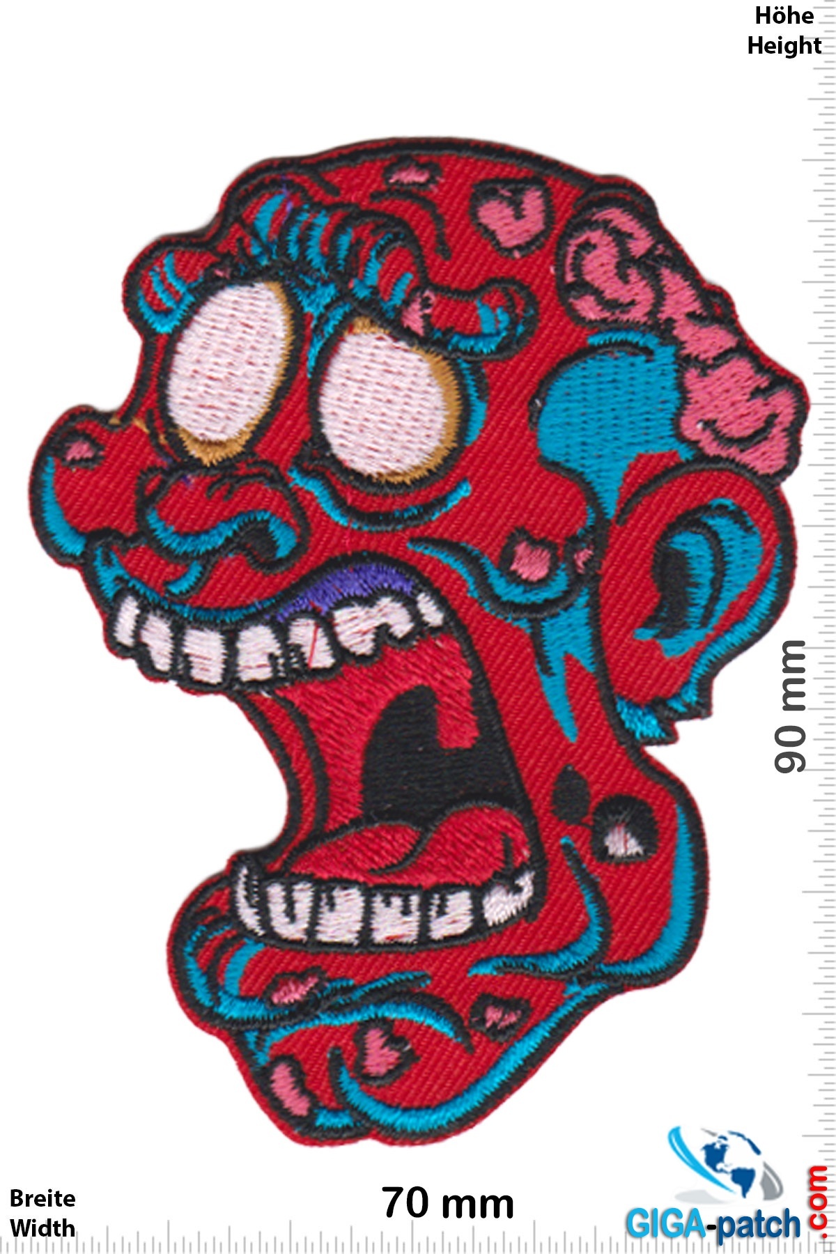 Zombie Zombie Head red