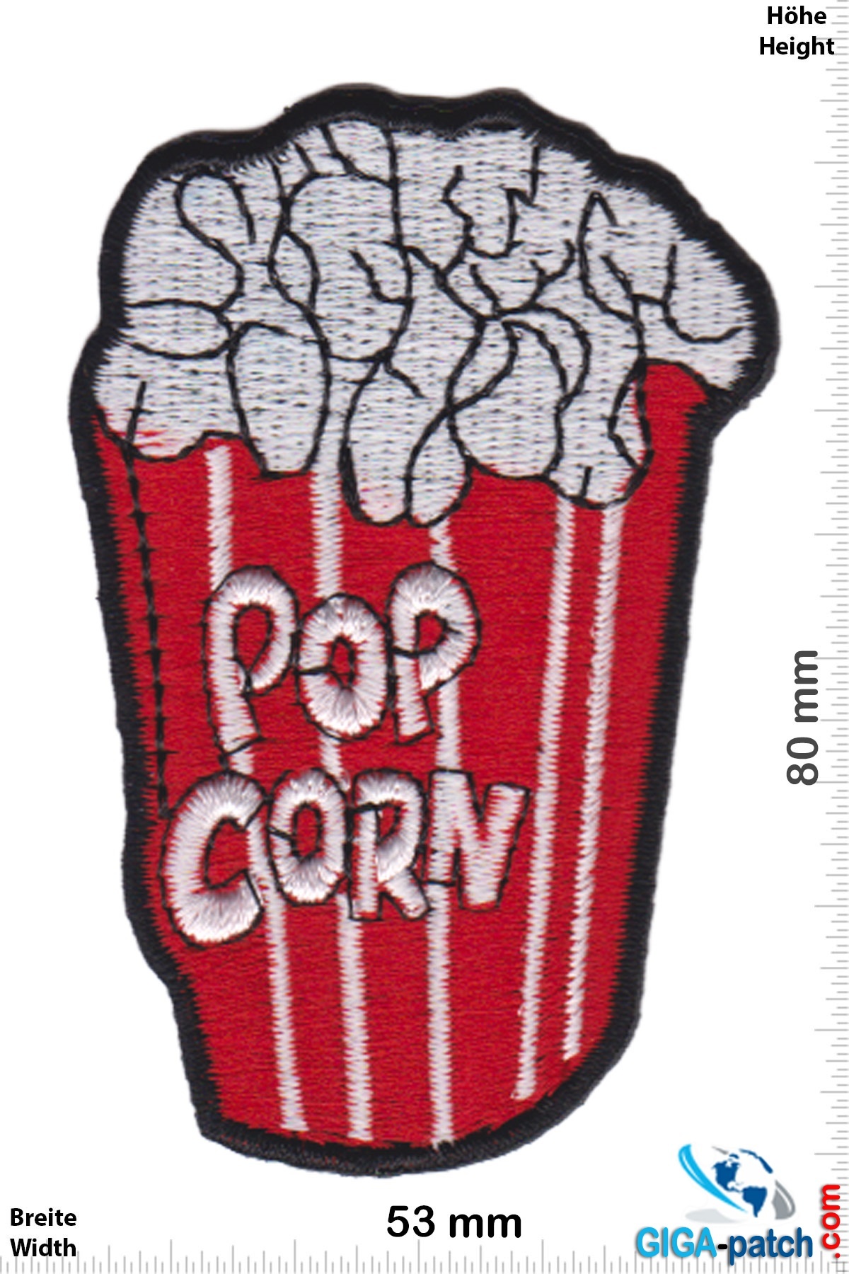 Fun Pop Corn - red white