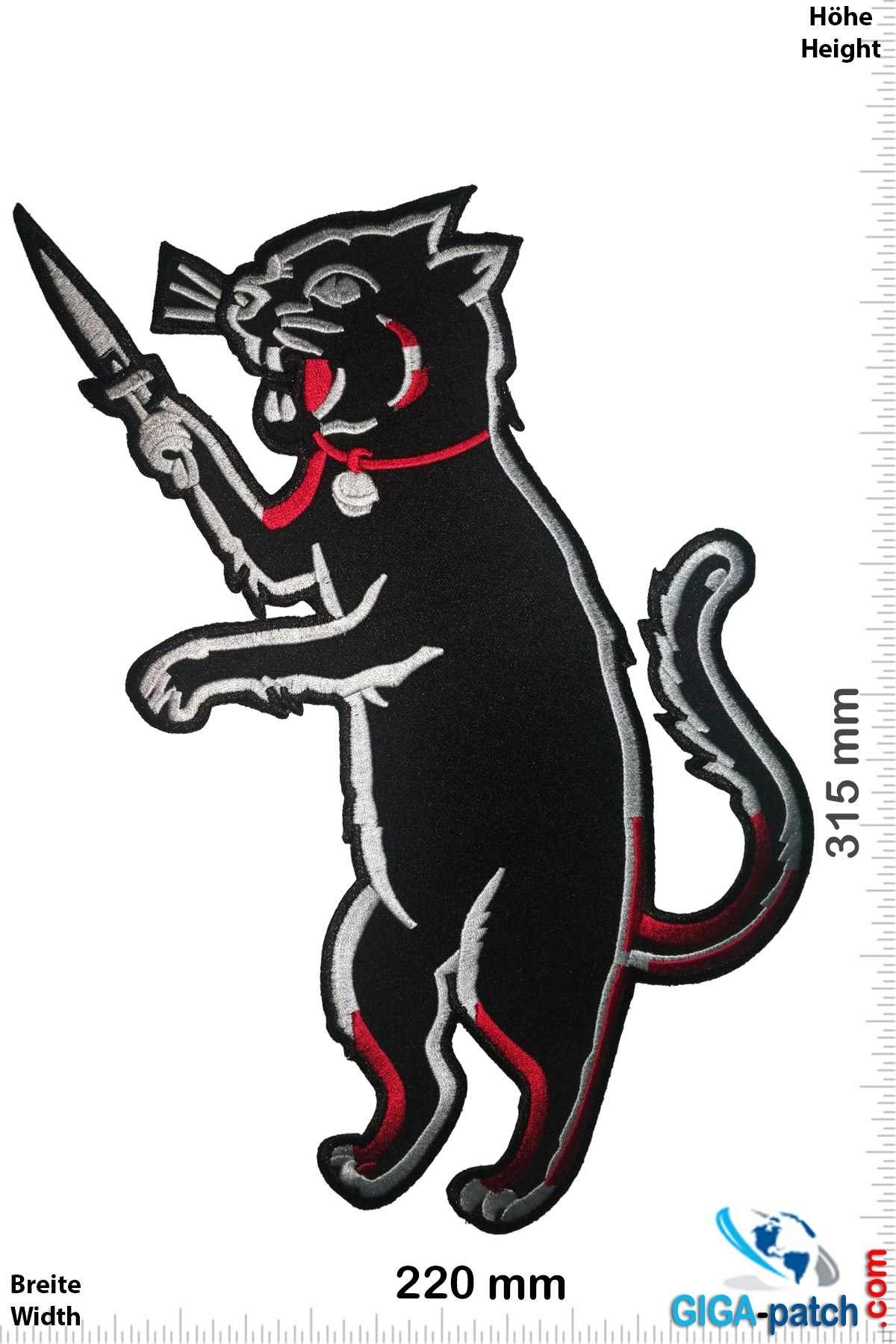 Stabby Cat - Cat with Blade  - 31 cm