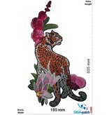 Flower Leopard- links  - 33 cm