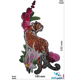 Flower Leopard- links  - 33 cm