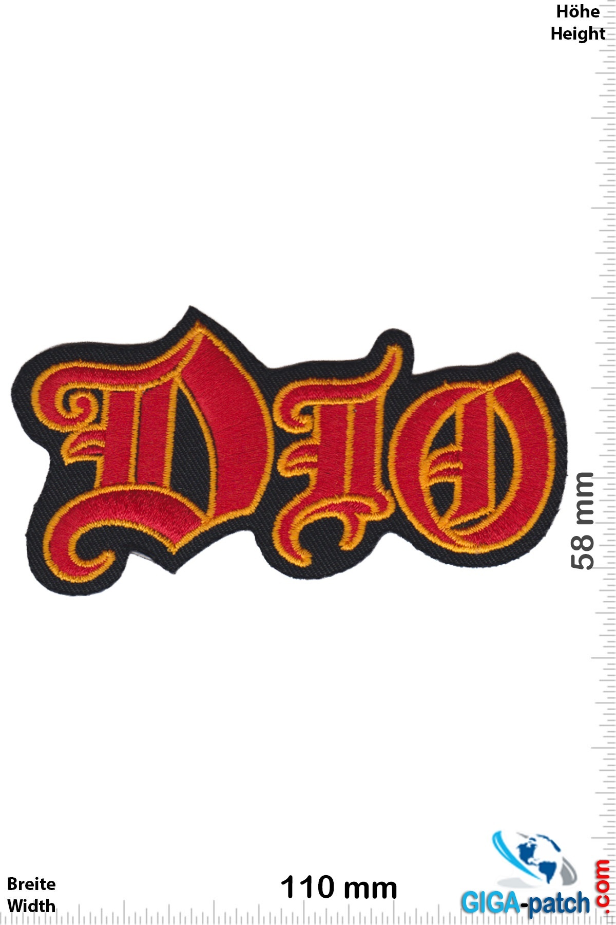 Dio DIO - red gold - Heavy-Metal-Band