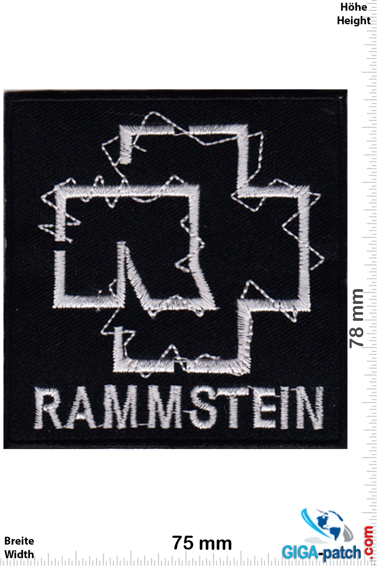 Rammstein - Patch - Aufnäher - Aufnäher Shop / Patch - Shop - größter  weltweit - Patch Aufnäher Schlüsselanhänger Aufkleber