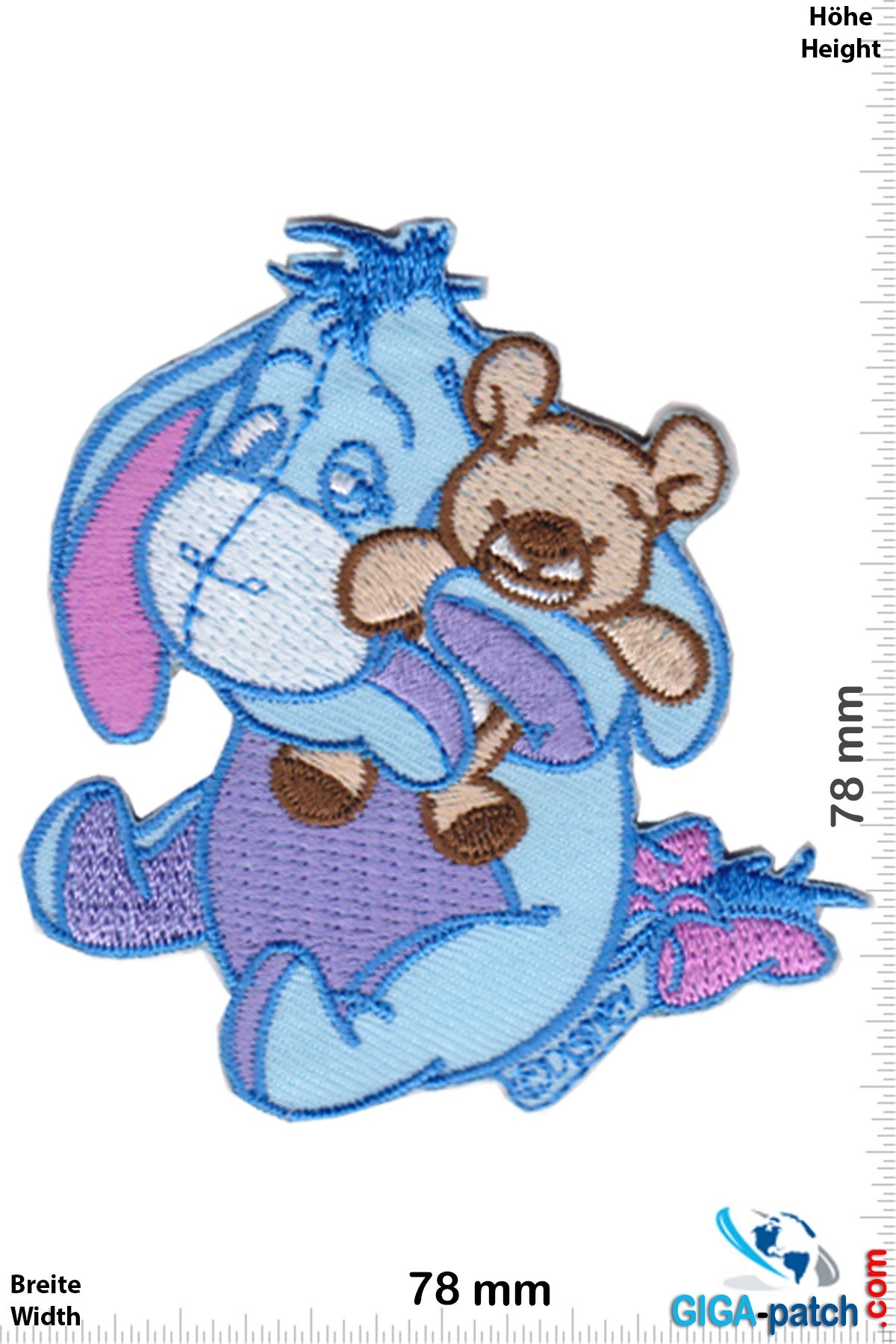 Eeyore - Winnie the Pooh Iron on patch