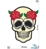 Totenkopf Skull with 2 Rose