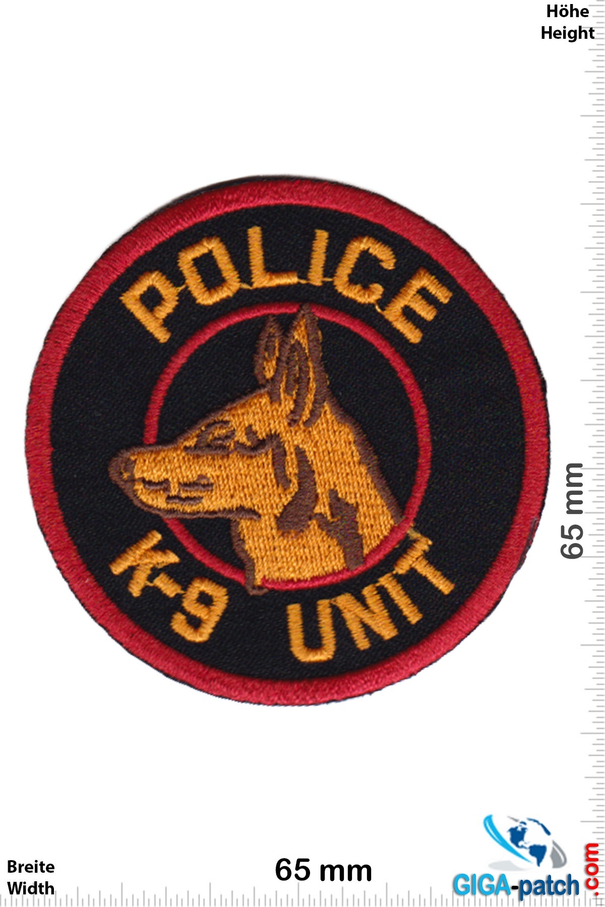 Police Police - K-9 Unit - Police dog - Hundestaffel - red black