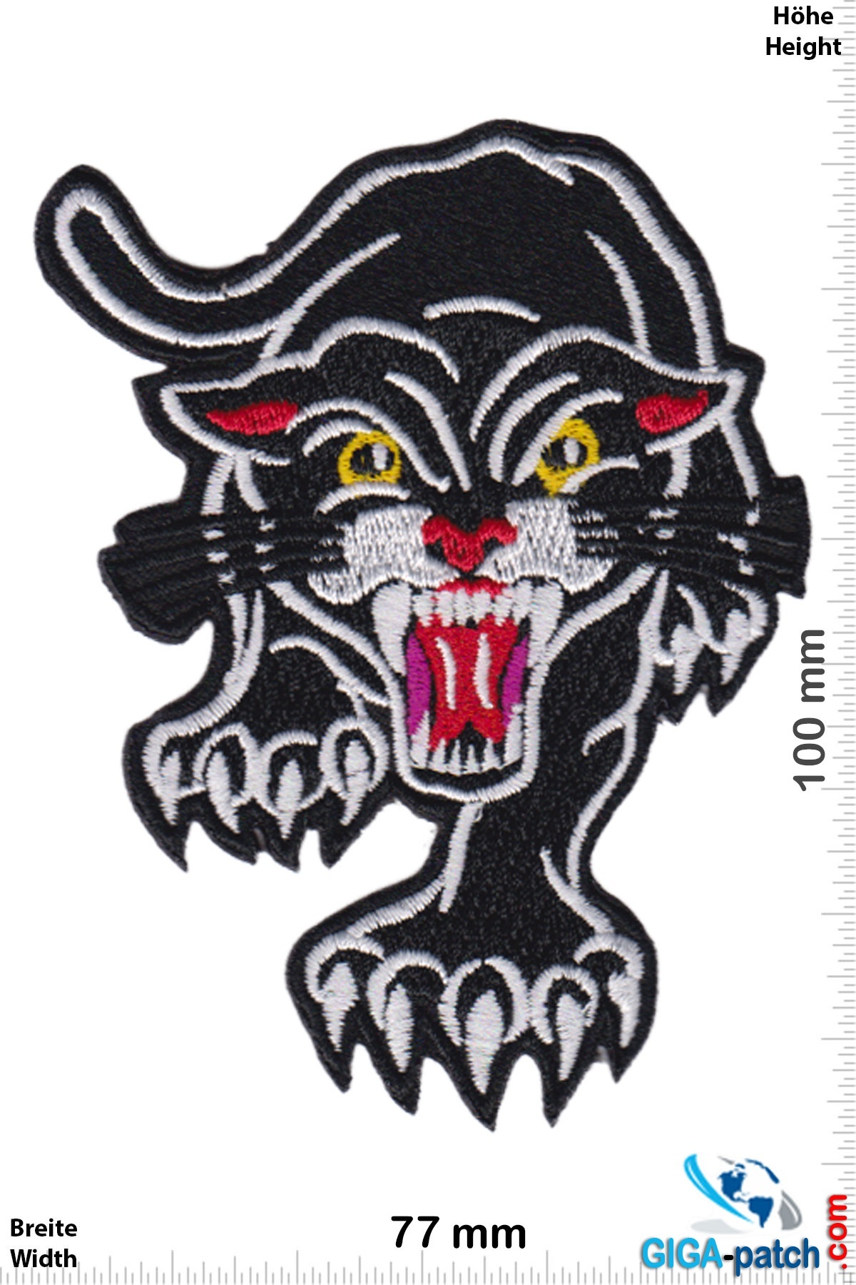 Biker - Black Panther - claws- Patch - Back Patches - Patch Keychains  Stickers -  - Biggest Patch Shop worldwide